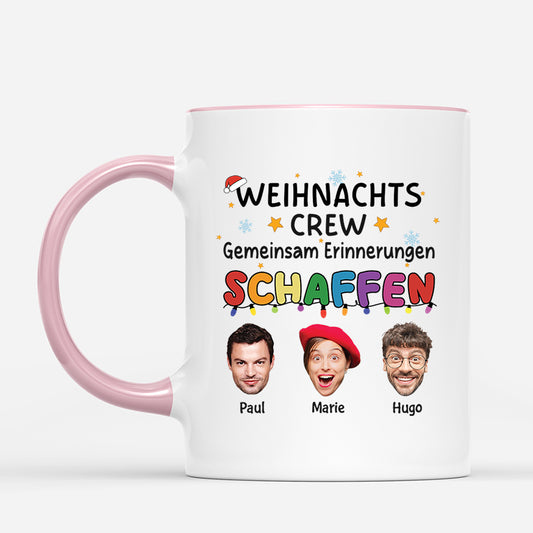 5912MGE2 weihnachts crew gemeinsam erinnerungen schaffen personalisierte tassen freundinnen_ mit gesicht 5912M