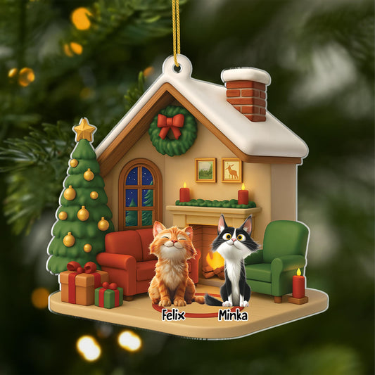 6013OGE1 wohnungsleben mit katze acryl christbaumschmuck katze personalisiert_ 6013O86AC