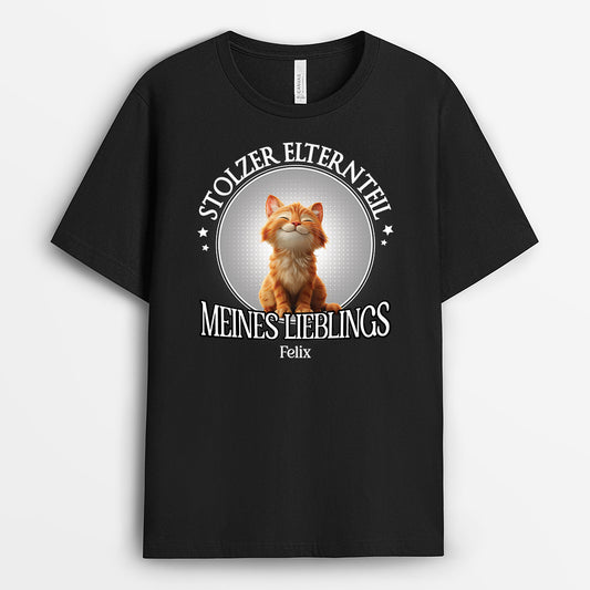 6057AGE1 stolzer elternteil meines lieblings katzen t shirt personalisiert 6057A8MAD