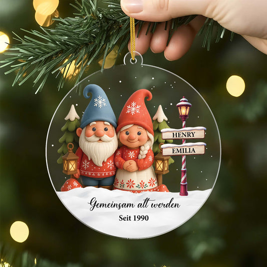 6059OGE2 gemeinsam alt werden seit personalisierter weihnachtsschmuck_ acryl paare 6059OKQ5G