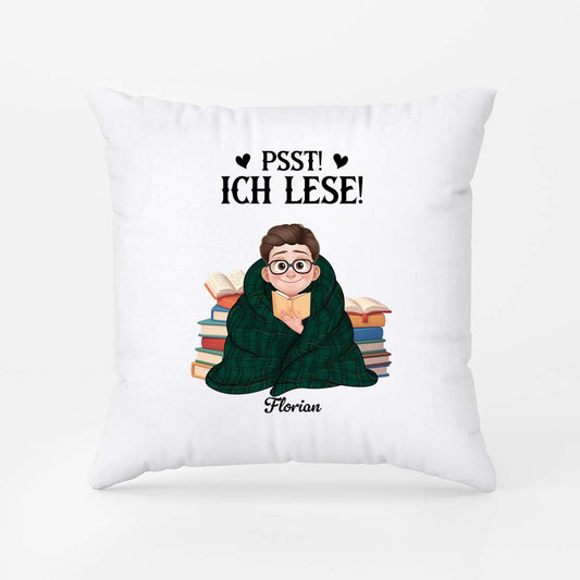 6060PGE2 nur noch ein kapitel personalisierte kissen leseratten frauen manner 6060P