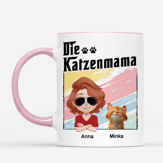 6064MGE2 der katzenpapa cartoon katzen t shirt personalisiert 6064M3ZQC