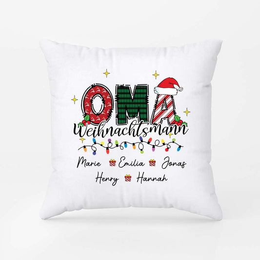 6086PGE2 opa oma weihnachtsmann weihnachts kissen oma personalisiert 6086PTQMB