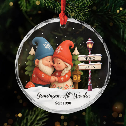 6104OGE1 gemeinsam alt werden seit glas weihnachtsschmuck_ personalisiert paare 6104O8V5G