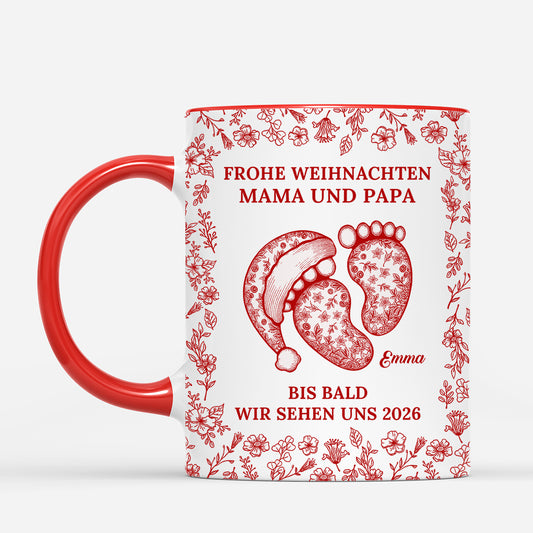 6108MGE2 frohe weihnachten mama papa personalisierte tasse fur werdende mama papa_ toile de jouy 6108M8LNA
