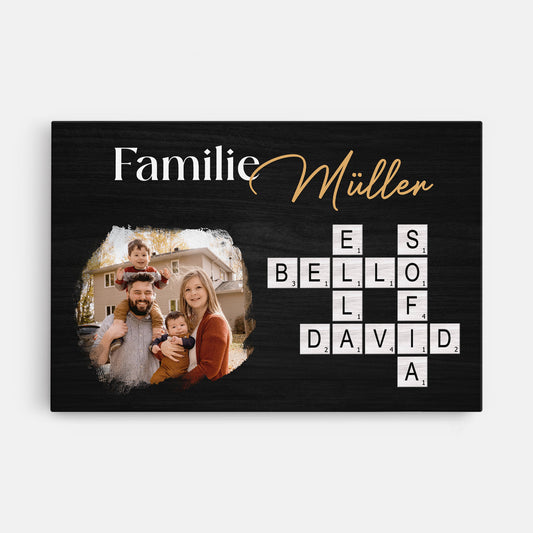 6133CGE1 familie mit foto leinwand kreuzwortratsel personalisiert familie_ 6133C8V5I