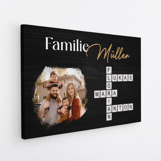 6133CGE2 familie mit foto leinwand kreuzwortratsel personalisiert familie_ 6133C8V5I