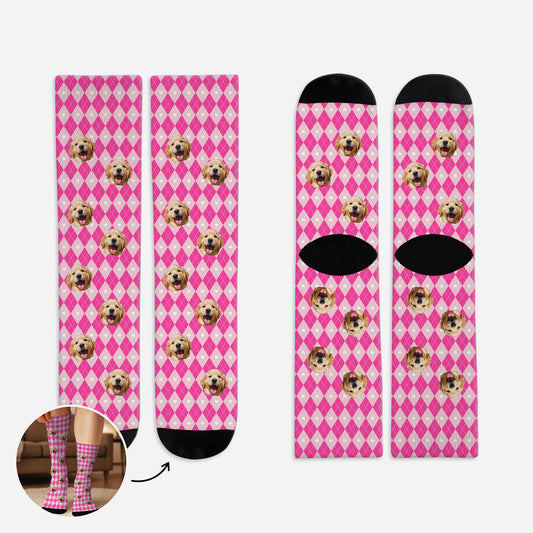 6136JGE1 hund mit foto personalisierte socken hund_ frauen manner 6136J3MNC