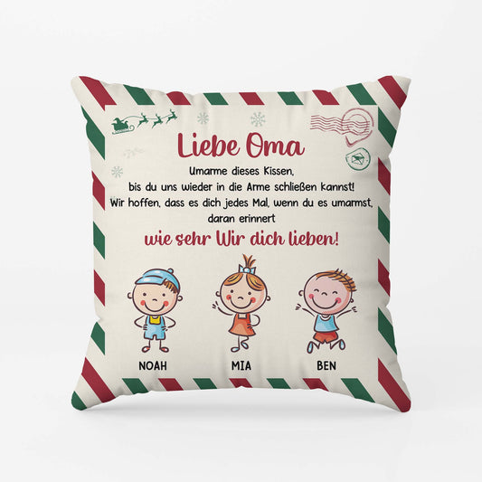 6152PGE1 umarme dieses kissen bis wir uns wiedersehen weihnachtskissen personalisiert oma opa 6152PTHTA