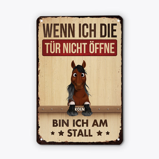6163EGE2 wenn ich die tur nicht offne bin ich am stall turschild personalisiert metall_ pferd 6163E8QZU_d769b288 c9ec 47e3 b8bc 2b98faab910d