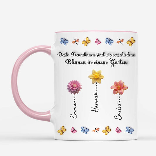 6192MGE2 3d druck effekt schwestern sind unterschiedliche blumen aus demselben garten personalisierte schwestern tasse_ 6192M8VTA