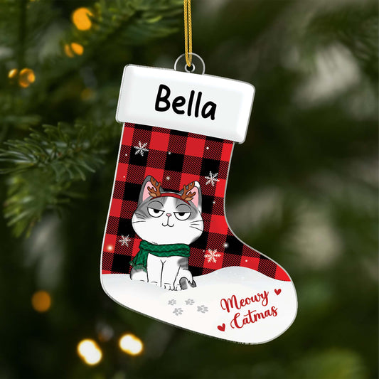 6193OGE1 meowy catmas acryl christbaumschmuck katze personalisiert_ 6193OK6AD