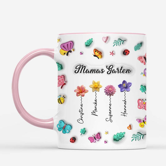 6197MGE2 3d druck effekt omas garten mama oma tasse personalisiert_ blumen biene schmetterling 6197M8VAA