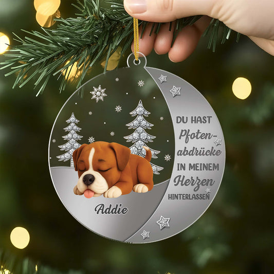 6215OGE2 dein licht wird fur immer in meinem herzen leuchten personalisierte acryl ornamente hund zur erinnerung 6215o6stc