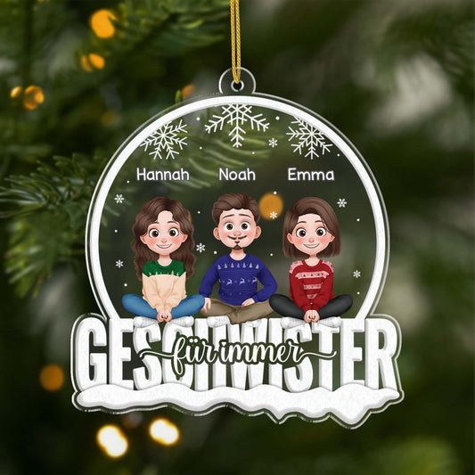 6255OGE1 geschwister fur immer personalisierter christbaumschmuck familie_ freunde acryl 6255O3MME