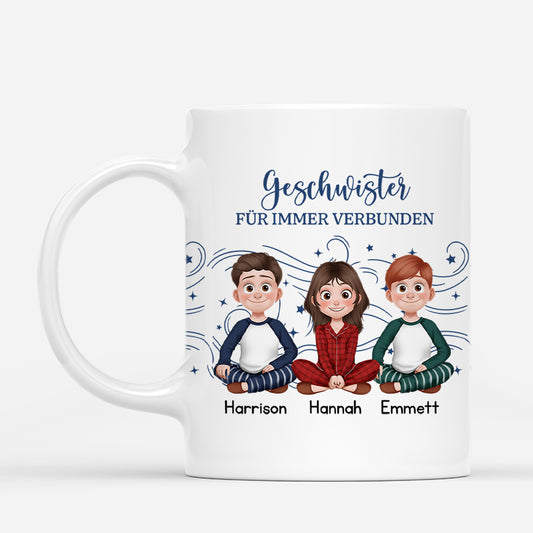 6263MGE1 geschwister fur immer verbunden personalisierte tasse familie 6263M3QME