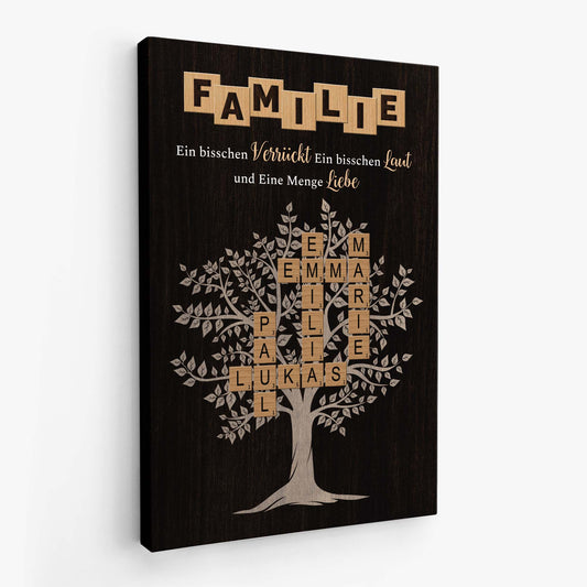 6375CGE2 familie etwas verruckt etwas laut und ganz viel liebe leinwand familienstammbaum kreuzwortratsel personalisiert 6375C6L5I_6894fbbe 8987 4dfa be89 10ee8551e450