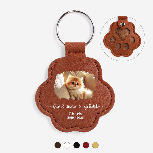 6378AGE1 fur immer geliebt personalisierter schlusselanhanger hundehaare_ katze foto zur erinnerung 6378aj8lmd