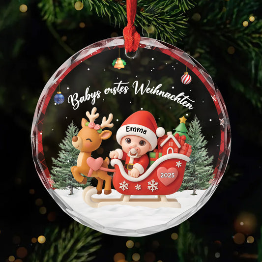6409OGE1 babys erstes weihnachten glas weihnachtsschmuck_ personalisiert zur geburt rentierschlitten 6409O3L0K_478edf71 6f33 47e1 84fa b9e1aabfe36e
