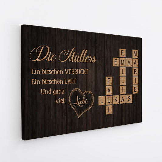 6412CGE2 familie etwas verruckt etwas laut und ganz viel liebe leinwand kreuzwortratsel personalisiert 6412C6VAI_5333c490 d20b 4a69 b07c 25a8b70b8afb