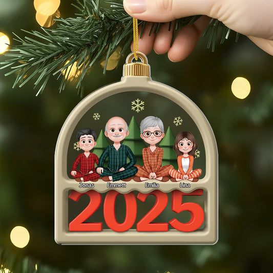 6429OGE2 die familie mit hund und katze acryl weihnachtsschmuck_ personalisiert 6429OTQMI