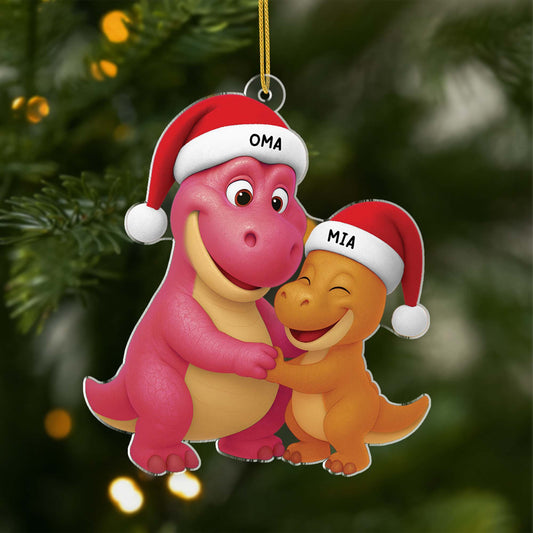 6453OGE1 3d druck effekt dinosaurier acryl weihnachtsschmuck personalisiert oma opa 6453O8V5A
