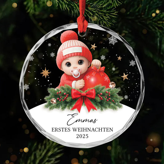 6533OGE1 babys erstes weihnachten glas weihnachtsschmuck_ personalisiert 6533OKV5K