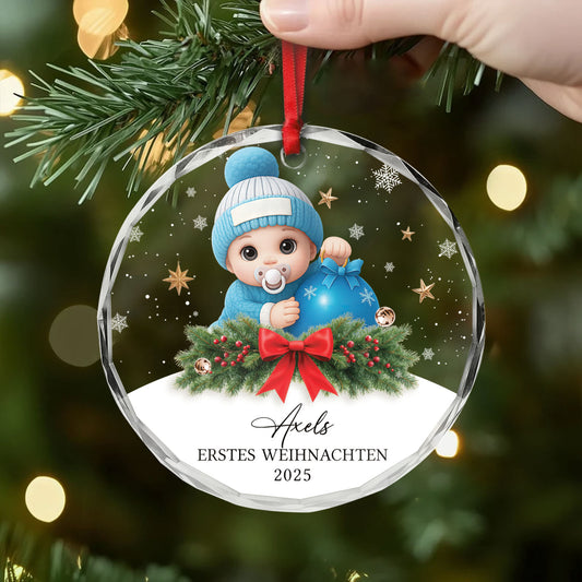 6533OGE2 babys erstes weihnachten glas weihnachtsschmuck_ personalisiert 6533OKV5K