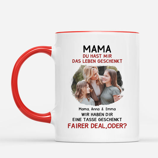 6559MGE2 du hast uns das leben geschenkt lustige mama tasse personalisieren 6559M6PCA