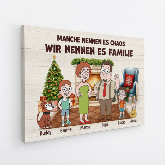 6562CGE2 manche nennen es chaos wir nennen es familie personalisierte leinwand familie_ lustig 6562C6KZI
