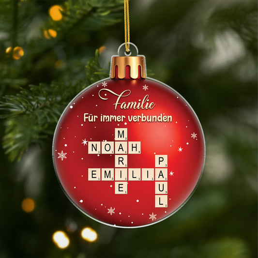 6568OGE1 3d druck effekt fur immer verbunden acryl weihnachtsschmuck_ kreuzwortratsel personalisiert familie geschwister 6568O8ZQI