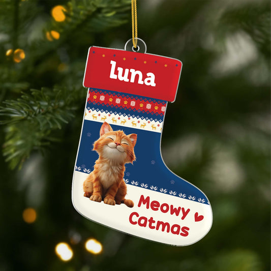 6573OGE1 meowy catmas acryl weihnachtsschmuck_ personalisiert katze 6573OTQAD