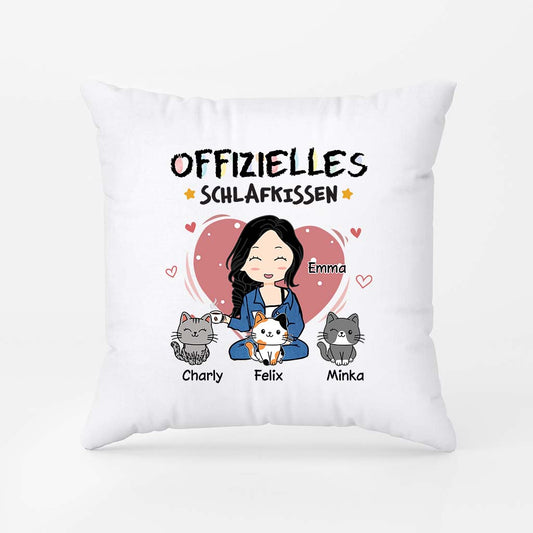 6649PGE1 offizielles kissen katzenkissen personalisiert frauen chibi buntstifte 6649PKV5D