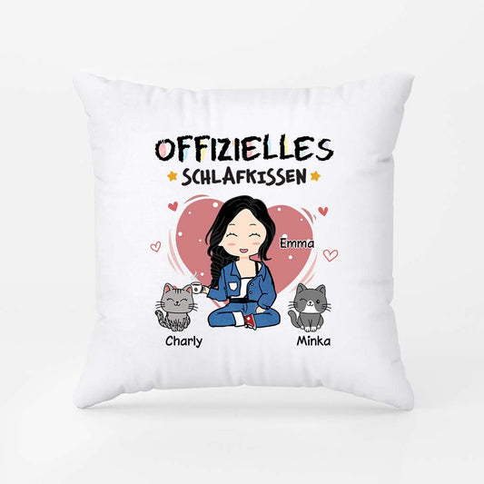 6649PGE2 offizielles kissen katzenkissen personalisiert frauen chibi buntstifte 6649PKV5D