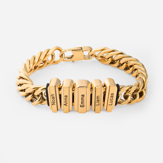 6675JGE1 gliederkettenarmband rechteckige namensschilder personalisierte armbander fur manner_ 6675J0T5B