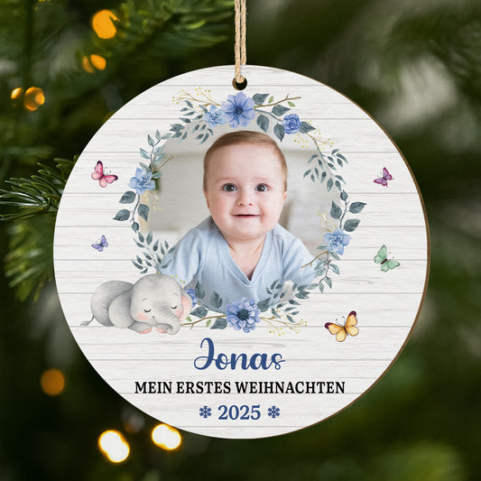 6714OGE1 mein erstes weihnachten personalisierte 1 schicht holz ornamente zur geburt eines kindes 6714O8PTK