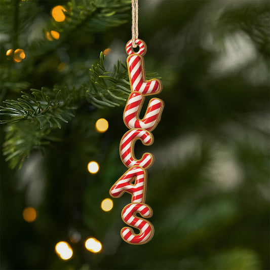 6754OGE1 3d druck effekt buchstaben zuckerspazierstock personalisierte 1 schicht holz ornamente weihnachten 6754OTXNB