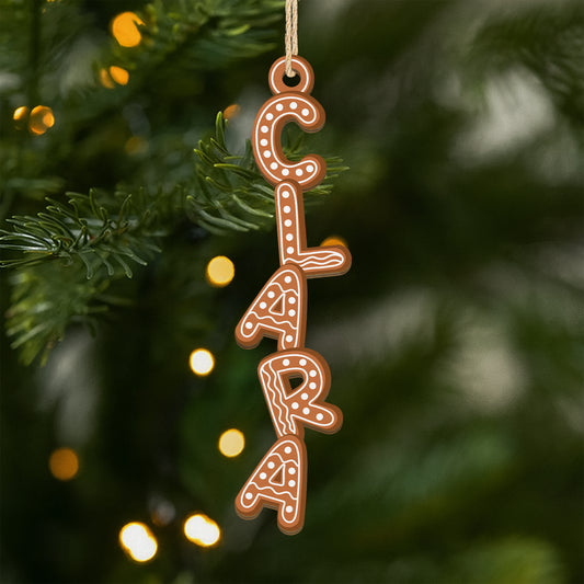 6756OGE1 3d druck effekt buchstaben keks personalisierte 1 schicht holz ornamente weihnachten 6756OTXZA