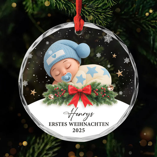 6797OGE1 3d druck effekt mein erstes weihnachten glas weihnachtsschmuck personalisiert kinder 6797O3V5K