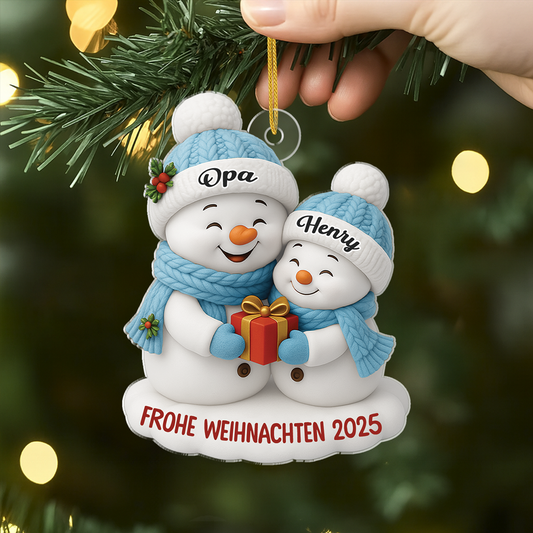6798OGE2 3d druck effekt frohe weihnachten acryl weihnachtsschmuck personalisiert oma und opa 6798O3T5A