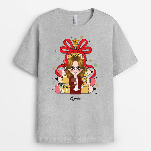 6946AGE2 lehrer und lehrerin weihnachts t shirt personalisiert_ 6946AKVAT