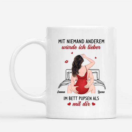 6966MGE1 mit niemand anderem wurde ich lieber im bett pupsen paar tassen personalisiert_ 6966MKVZG