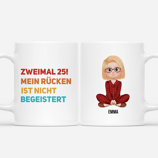 6982MGE1 zweimal 25 50 geburtstag tasse_ personalisiert frauen und manner 6982M6VAA