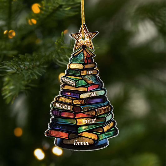 7044OGE1 3d druck effekt weihnachtsbaum aus buchern acryl weihnachtsschmuck personalisiert_ fur leseratten frauen manner 7044OKTCA