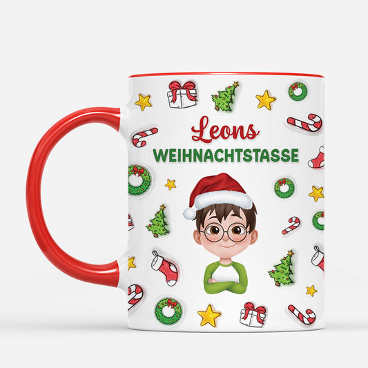 7061MGE2 3d druck effekt meine weihnachtstasse personalisierte tasse kinder frauen manner 7061MKQTA