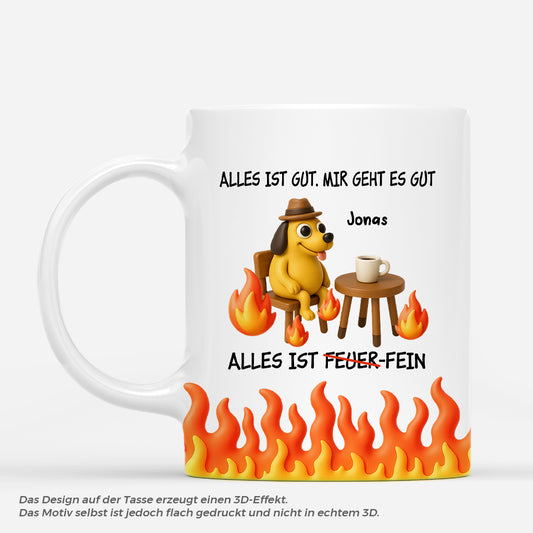 7063MGE1 alles ist gut mir geht es gut alles ist feuer fein personalisierte tasse frauen manner 7063MKLNB_2