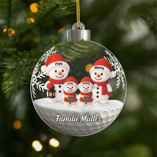 7079OGE1 familie schneemann acryl weihnachtsschmuck personalisiert 7079OKV5I