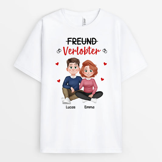 7182AGE1 verlobter partner t shirt personalisiert 7182AKL5G