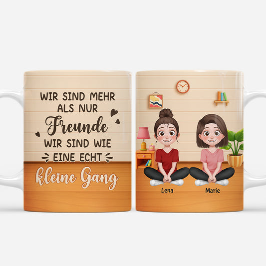 7199MGE1 wir sind wie eine echt kleine gang personalisierte tassen freundinnen_ 7199M6TZA