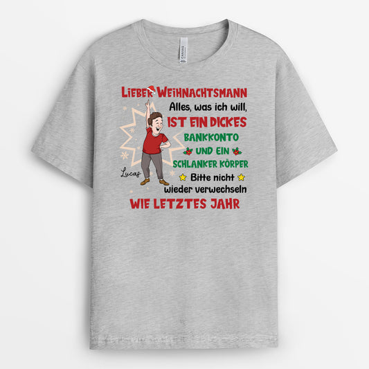 7201AGE2 alles was ich will ist ein dickes bankkonto und ein schlanker korper personalisierte t shirts damen_ manner weihnachten lustig 7201A6TTA